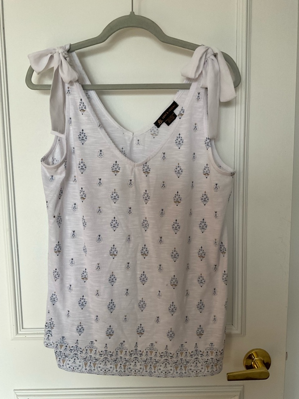 Love & Legend Light Lavender Tie-Shoulder Camisole with Mini Motif